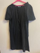 PRADA Women Short Sleeve Dress US M Black Pre-Owned