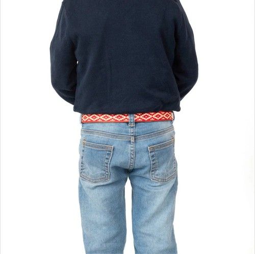 Kids Embroidered Belt Gaucho Polo Leather Argentinian Polo Belt Unisex Large - Picture 9 of 9