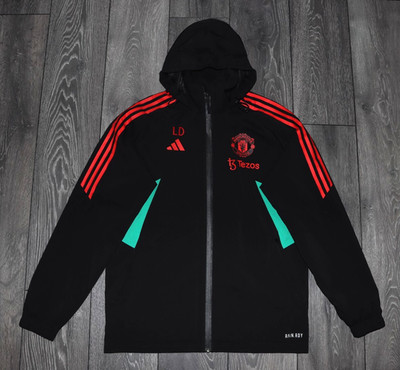 ADIDAS MANCHESTER UNITED 2023/24 PRE-MATCH PLAYER ISSUE JACKET RAIN DRY MEDIUM