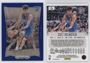 2023-24 Panini Prizm Deca Blue Prizm /149 Chet Holmgren #148