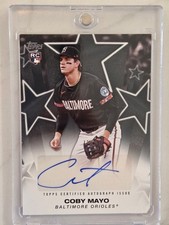 2025 Topps Series 1 COBY MAYO Baseball Stars Insert Rookie RC Auto Black #/10