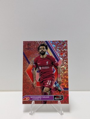2022-23 Topps Finest Mohamed Salah #45 Rose Gold Mini-Diamond Refractor /50