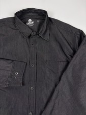 Chef Works Urban Collection Long Sleeve Button Up Chef Shirt Gray Men Size XL