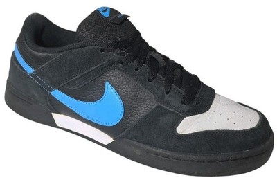 Nike Renzo 2 Mens Size 10 Black Blue Gray Low Top Sneakers Shoes 454291-040