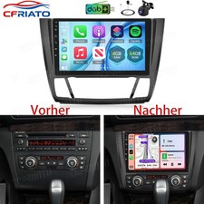 DAB+ Carplay per BMW Serie 1 E81 E82 E87 E88 2004-2011 Android 15 BT autoradio GPS