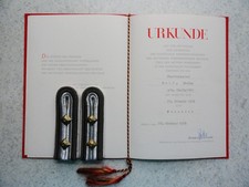 Urkunde Ernennung zum F&auml;hnrich 1976