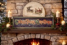 Boardwalk Originals 23&rdquo; Christmas Greetings by Bonnie Barrett Hand Signed