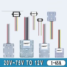 DC DC Converter 20-75V 24V 36V 48V 60V 72V to 12V Step Down Buck Voltage Reducer