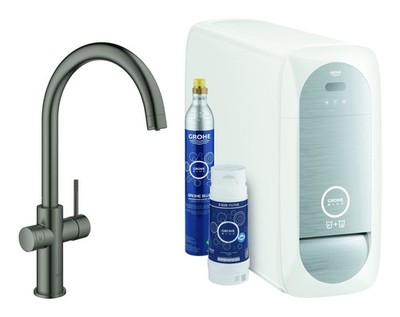 Grohe Blue Home Starterkit Spültischarmatur mit C-Auslauf - Hard... 31455AL1