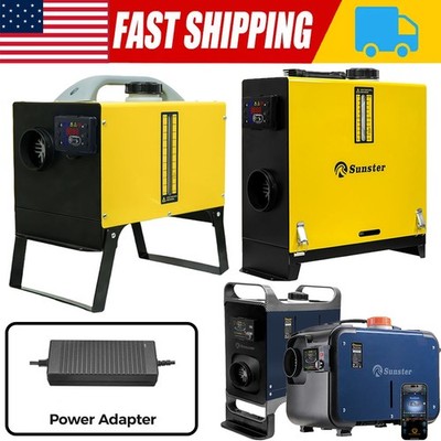 Sunster Diesel Air Heater 8KW 12V 110V-240V LCD w/ Adapter for Car RV Indoors US