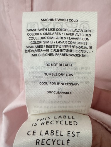 Outerknown Marlow Shirt Organic Cotton Sunset Blush Button Front Blouse L/S NWT - Picture 13 of 13