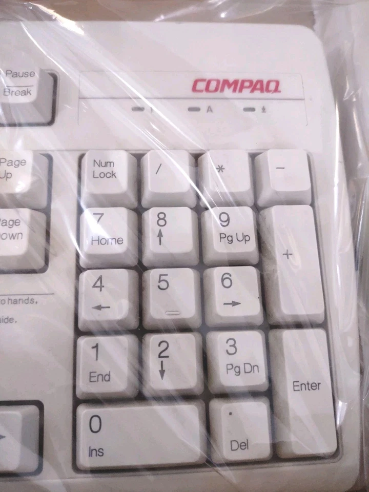 RARE VINTAGE COMPAQ KEYBOARD WINDOWS PS/2 166516-006 MODEL KB-9860 RM0-KBRK - Image 2 of 4