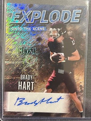 2026 Leaf Metal Brady Hart Explode Onto The Scene Autograph SSP Card /8