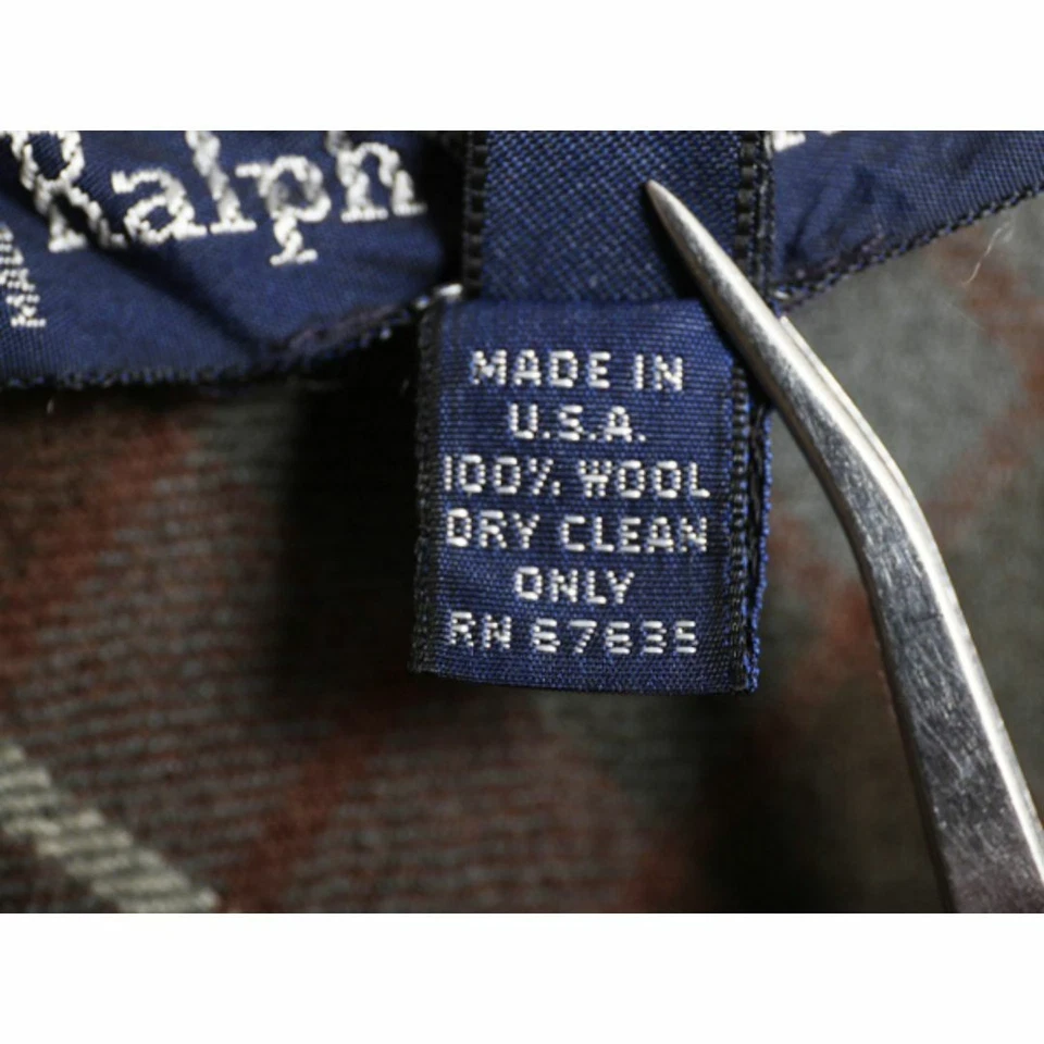 Ralph Lauren Falda Larga Acampanada de Lana a Cuadros Años 80 Polo De Colección Otoño Invierno Usada Foto 4 de 4