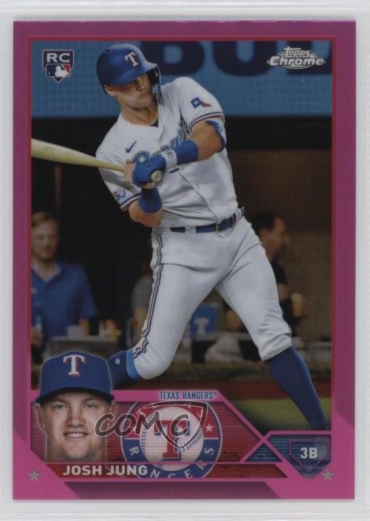 2023 Topps Chrome Pink Refractor Josh Jung #93 0t2