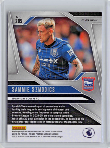 SAMMIE SZMODICS BLACK & WHITE CHECKER SP RC - 2024/25 PANINI PRIZM - Picture 2 of 2