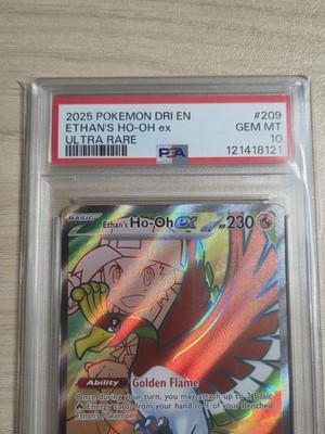 Ethans Ho-Oh ex 209/182 PSA 10 Full Art Destined Rivals Pokemon