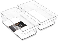  Plastic Storage Bins, Medium - Shallow  the HANDLER COLLECTION  Multipurpose