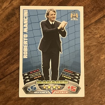 Match Attax 2011/12 Roberto Mancini Base Card (Read Description)