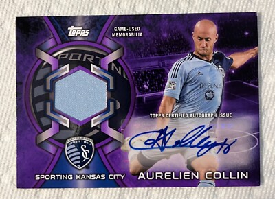 2014 Topps MLS Aurelien Collin Auto/Relic /75.