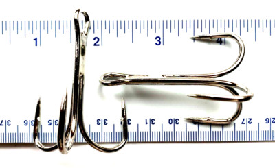 25 VMC 9620 Extra Strong Nickel O'Shaughnessy Treble Fish Hooks Size 7/0