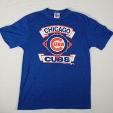 Vintage 1989 Kids Chicago Cubs Shirt 18-20 XL MLB Single Stitch Fits L USA Made