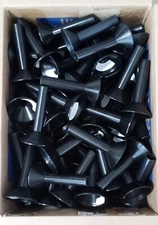 Lot of 20 Empty Plastic Spindle Bobbin Sewing Thread Yarn Spools Candle Funnel