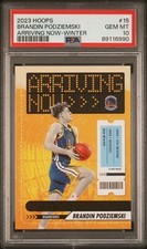 2023 HOOPS BRANDIN PODZIEMSKI ARRIVING NOW WINTER SP WARRIORS 15 RC PSA 10 POP 3