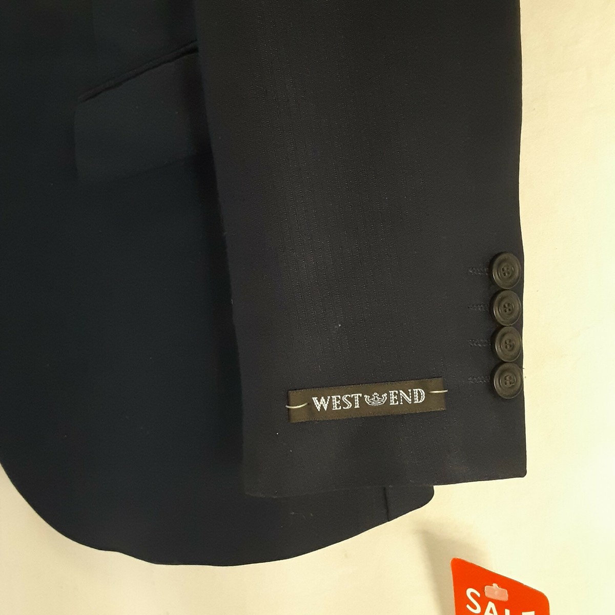 その他 U NEW WEST END MENS BLAZER SPORT JACKET SIZE 40R NAVY BLUE SUIT COAT