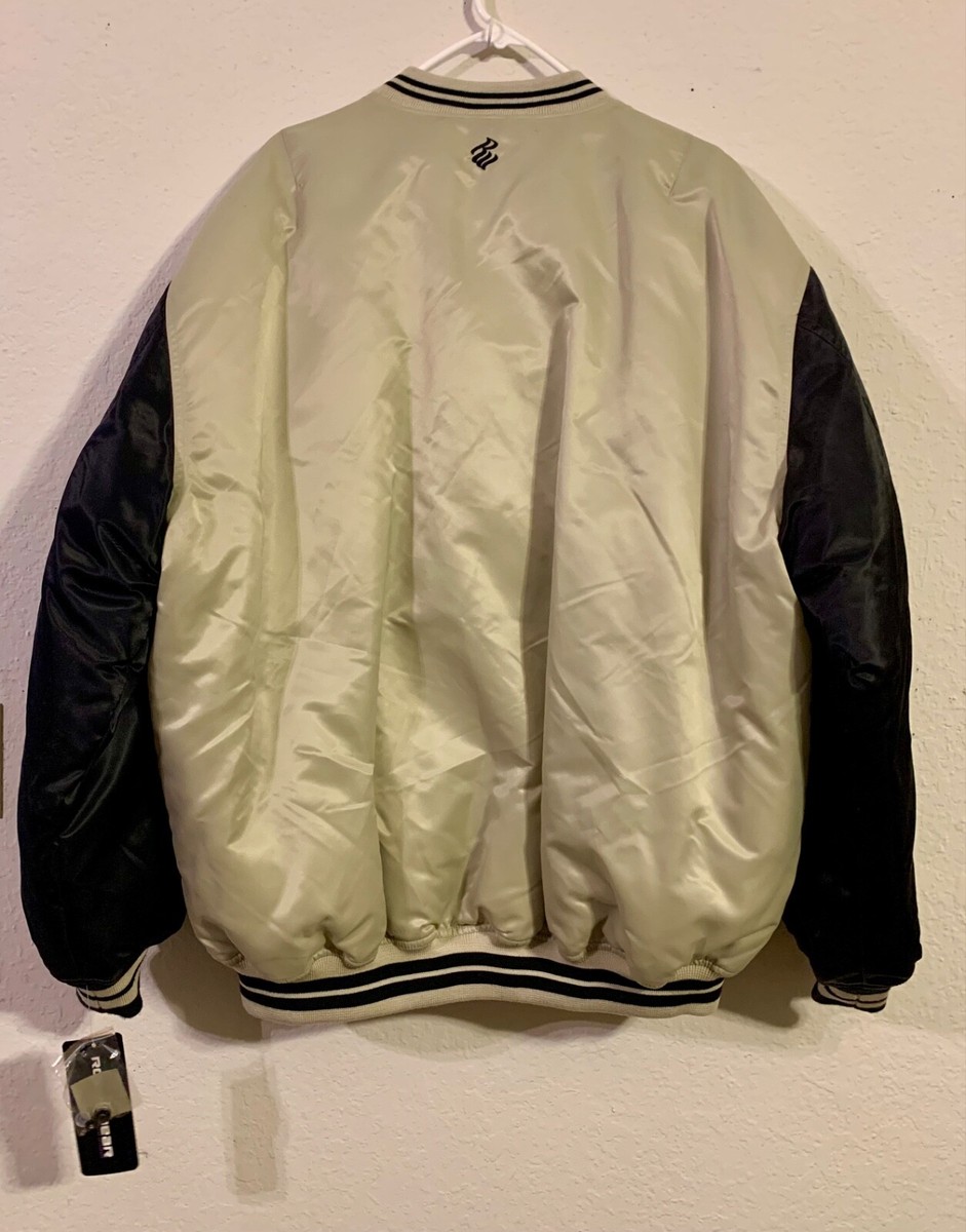 Rare New/Unworn w/Tags XL Rocawear 99 Bomber Baseball Jacket Ecru