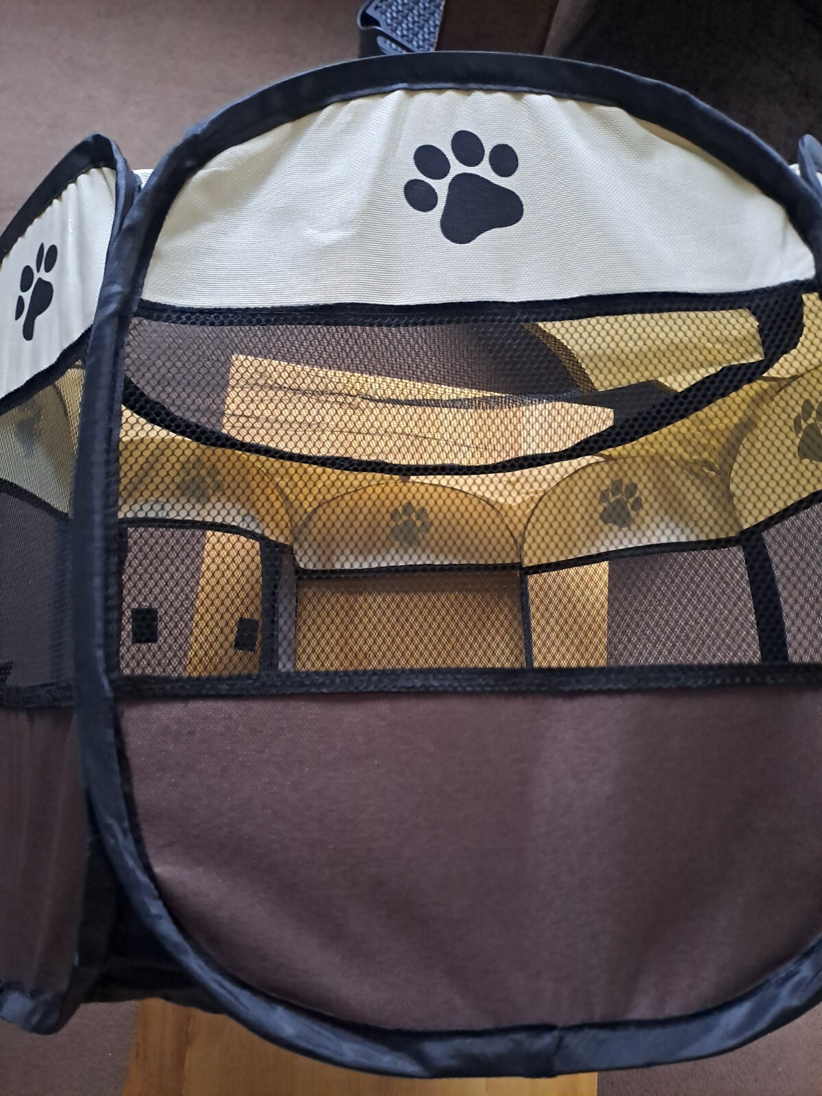 Large Foldable Soft Fabric Dog Crate Cat Cage Pet Bed Travel Play Sleep