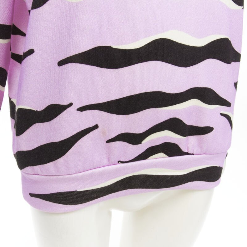 GUCCI TIGER 2022 purple cotton embroidery patch logo striped
