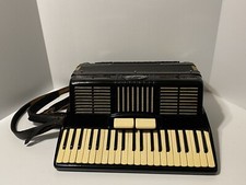 Vintage Scandalli Accordion Made in Italy Black