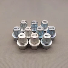 Wheel Lock Key ABC 0-9 10/11/13/14/15/16/17/19/20/21 Splines for Volkswagen Audi