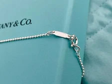 NEW Tiffany & Co. Sterling Silver 18" Beaded Chain ONLY