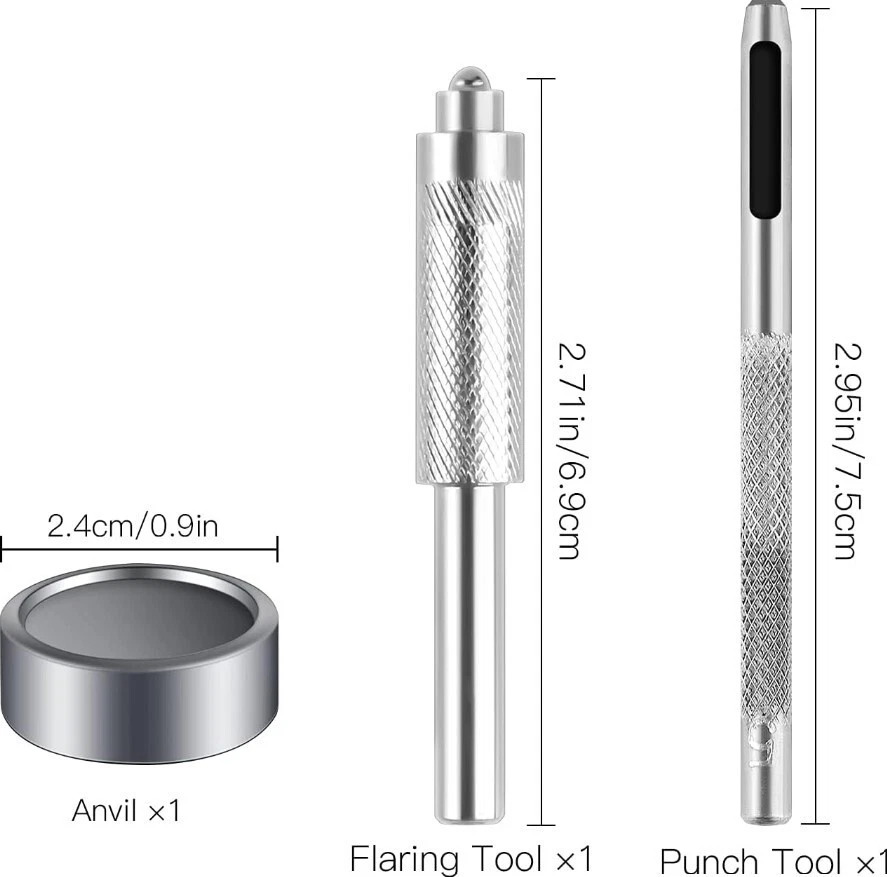 72 Pieces 15MM Snap Fastener Kit Tool Snap Button Kit Snaps for Leather Leather - Image 3 of 4