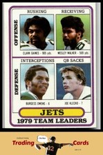 1980 Topps #507 Gaines / Walker / Burgess Owens / Klecko Jets Football Card EX