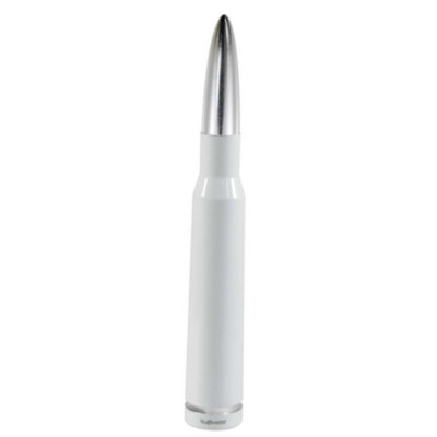 White and Silver VMS Bullet Antenna for Dodge Ram Trucks Fits All Year Models