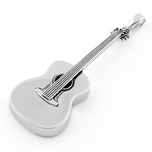 Pendentif Guitare électrique Noire En Alliage - Bijou Musique Rock Pour Homme/femme