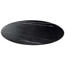 AMERICAN METALCRAFT MB25 25 1/2" x 10 1/4" x 1 1/8" OVAL MELAMIE SERVING BOARD 