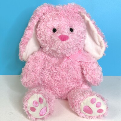 Vintage Hugfun Pink Fuzzy Bunny Rabbit Lovey Cuddly 15