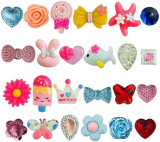 24Pcs Rings for Girls Kids Dress up Rings Jewelry Set Lovely Toys for Little Gir