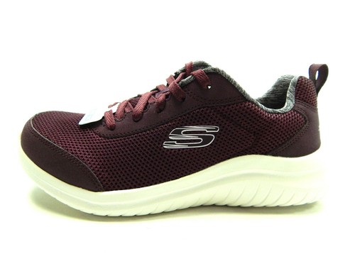 burgundy skechers womens shoes