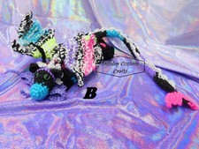 Crochet wearable Dragon Plushie pet, Black, Blue, Pink, Purple, Green