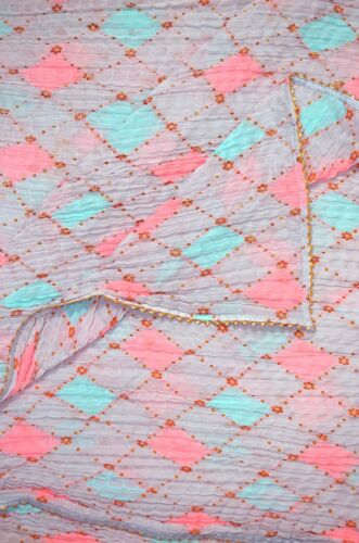 Crushed Dupatta for Women Shawl Scarf Wrap ChunniGray D246GRA - Picture 4 of 4