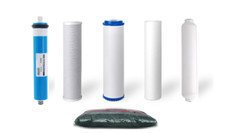 Replacement RODI Reverse Osmosis Water Filters 100 GPD Membrane 2 lbs DI Resin