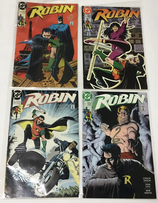 4 - Vintage 1991 DC ROBIN  Comic Books
