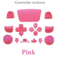 Pink Playstation 5 PS5 Full Set ABXY R1 L1 R2 L2 Thumbstick D-Pad Button