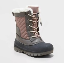 Kids' Skylar Lace-Up Winter Boots Blush - All in Motion - SIZE 6