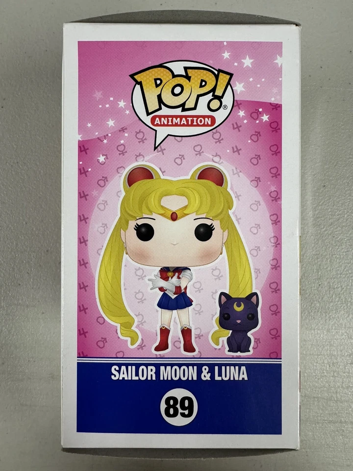 Sailor Moon & Luna (GLITTER) 89 ~ Funko Pop Vinyl ~ Animation + FREE PROTECTOR - Image 4 of 4